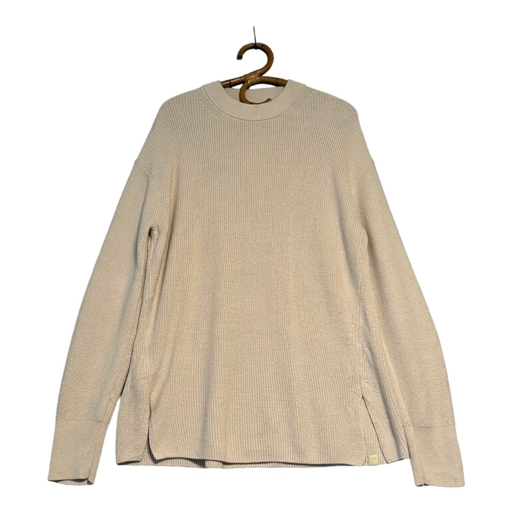 Lululemon | Merino Wool Blend Ribbed Crewneck Sweater White Opal Size 6 - Picture 3 of 14